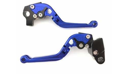 Blaue Klappbare Verstellbare Bremshebel Vorne Hinten APRILIA SRV 850 2011-2016 - Picture 2 of 9