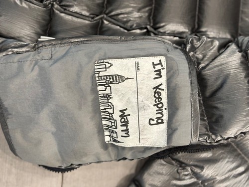 Appaman Boys Down Puffer Coat Size 7 Silver - Picture 6 of 7