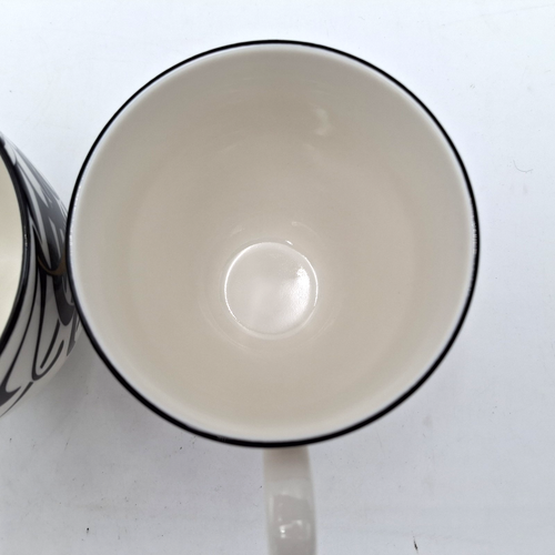 Paar Denby Monsun Chrysanthemen Tassen weiß mit schwarz und gold - Bild 8 von 18