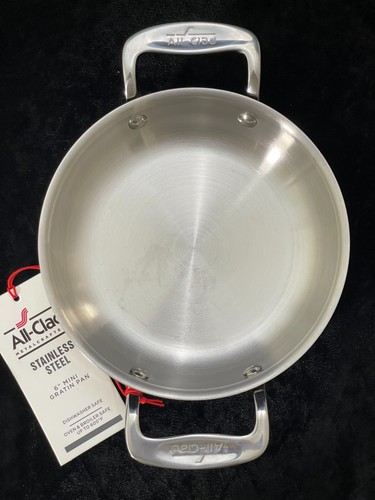 All-Clad Stainless round mini gratin pan NEW - Picture 2 of 3