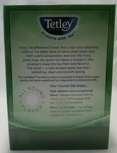 Té verde descafeinado Tetley, 72 bolsas de té - Imagen 2 de 2