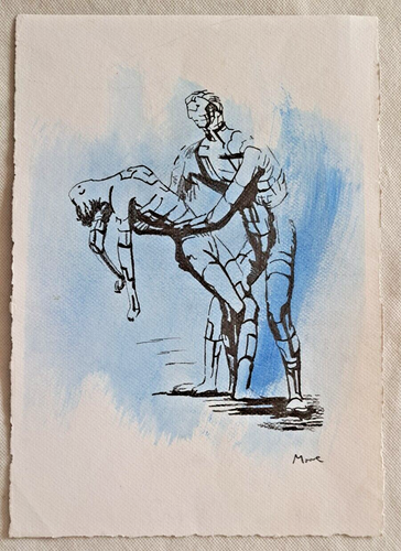 Henry Moore The Death of Mira Lithographie auf Bütten signiert iDr - Bild 4 von 4