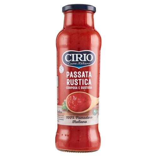 Cirio La Rustica Passata, di Pomodoro, Senza Glutine, Corposa e gustosa , 680 g - Foto 1 di 1