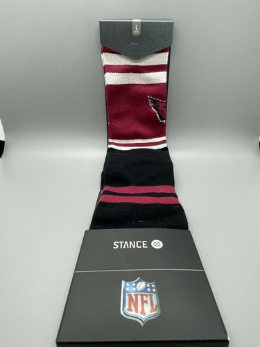 Stance NFL Football Arizona Cardinals Crew Socks Men's Shoe Size 6-8.5 M NWT - Picture 2 of 2