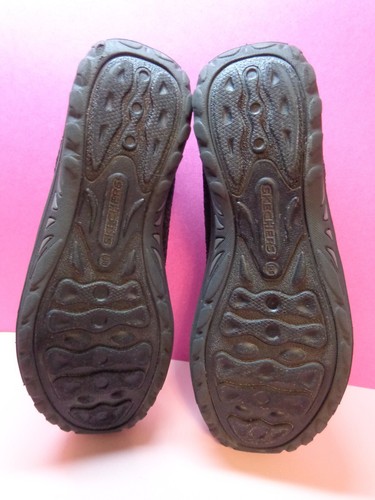 Sketcher's💗Black/Gray Relaxed Fit Air-Cooled Memory Foam Slip-On Sneaker-Sz 7.5 - Picture 9 of 9
