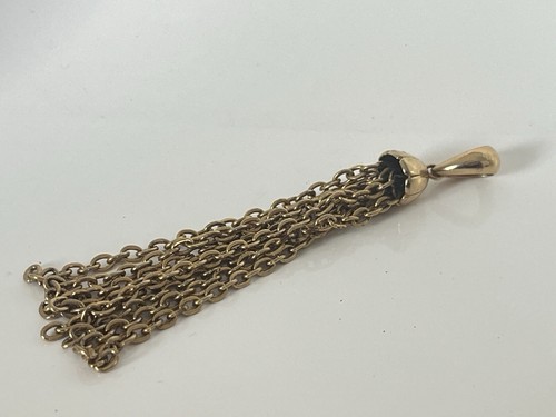 MONET ? Frangia nappa tono oro vintage da attaccare a catena o bracciale - Foto 2 di 3