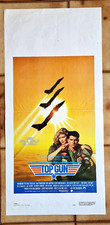 TOP GUN RIDLEY SCOTT TOM CRUISE VAL KILMER AVIAZION LOCANDINA ORIGINALE  1986