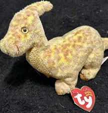 Ty Beanie Baby Tooter  the Dinosaur- MWMT (Dinosaur 2002) Rare, Vintage, 8"