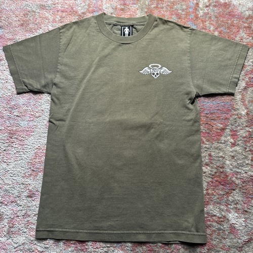 Girl Skateboards “Wrench Pilot” Olive Green Short Sleeve T-Shirt SMALL PRE-OWNED - Picture 1 of 7