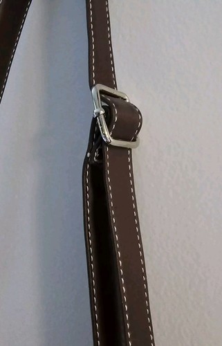 Canyon Sky Chocolate Brown Pleather Purse Faux Turquoise Beads Studs Canyon Sky - Picture 7 of 14