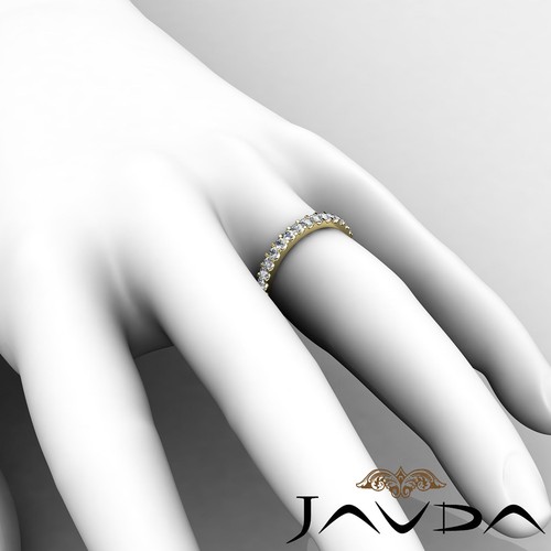 Klassischer Diamant Krappen Ewigkeit Damen Ehering 14 Karat Gelbgold Ring 1,25 kt - Bild 6 von 6