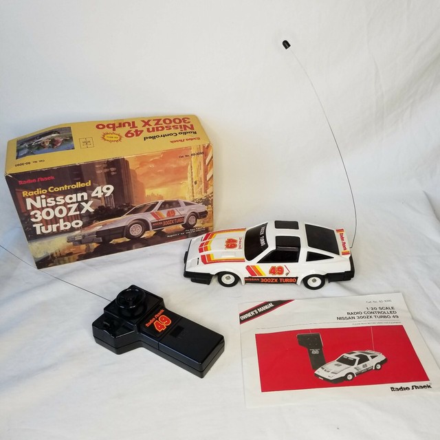 Vintage Radio Shack 49 MHz Nissan 300zx Turbo RC Car 60-3095 1980s Tested Works for sale online