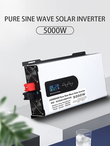 5000W LCD Power Inverter DC 24V To AC 110V Solar Pure Sine Wave Converter NewL7 - Picture 9 of 10