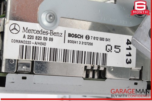 03-06 Mercedes W215 CL500 S430 Navigation Command Comand Head Unit CD Audio OEM - Picture 8 of 9