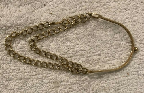 Vintage Gold Tone/Plated Shoe Chain ~ Spur Spats - Picture 2 of 7