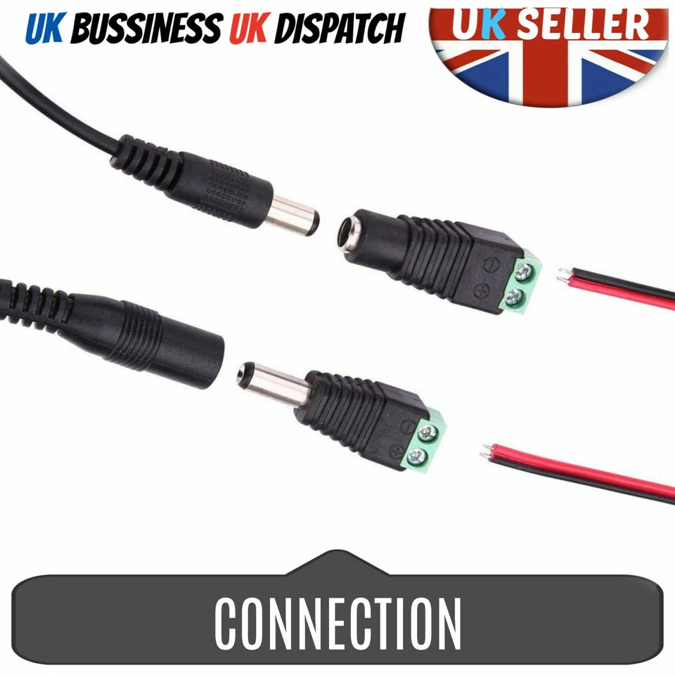 12V 1A/2A/3A DC UK Plug Power Supply Adaptor Transformer for LED Strips CCTV - Image 3 of 4