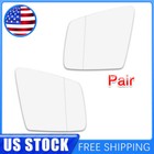 Pair Aspherical Mirror Glass Driver Passenger Side for Mercedes-Benz ML350 ML500