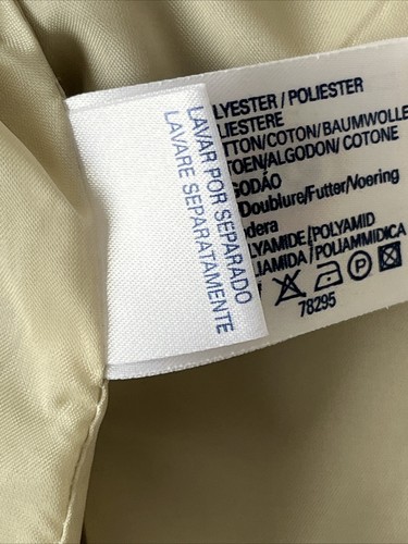 Vtg 80’s C & A Womens Full Zip Jacket Polyester Cotton Crème Full Zip Casual - Picture 7 of 13