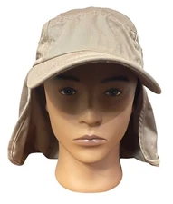 *Ear Flap Sun Hat Neck Cover Baseball Cap Visor Camo Army Fishing Outdoors NWT