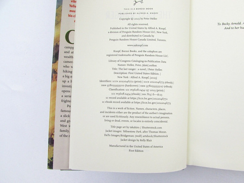 The Last Ranger by Peter Heller 2023 HC/DJ First Edition 1st Printing *Signed* - Picture 8 of 9
