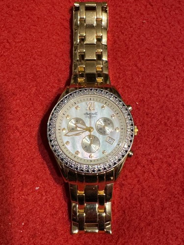 INGERSOLL DIAMOND GENTS WATCH IG0082 18 carat gold plated EX-DISPLAY - Picture 2 of 6