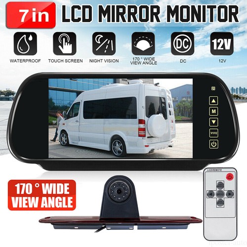Rückfahrkamera Bremsleuchte Mit 7" Monitor Für Mercedes Sprinter-W906 VW Crafter - Bild 2 von 14