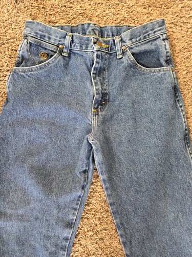 Vintage Wrangler Youth Cowboy Cut Blue Denim Jeans Size 16 Reg 13BGSHD (20) - Picture 11 of 12