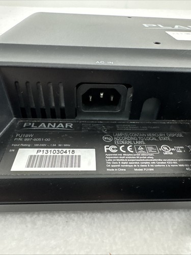 Planar PJ19W LCD Monitor 19” Widescreen VGA Only Monitor - Picture 5 of 6