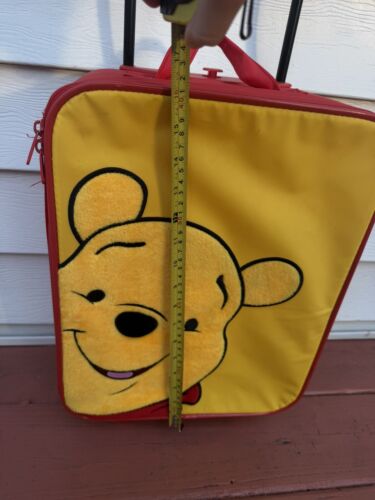 Disney Winnie The Pooh Red Rolling Suitcase Carry On Bag - Picture 5 of 15
