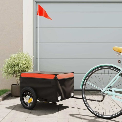 Lastenanhänger Fahrrad Fahrradanhänger Transportanhänger Anhänger Eisen vidaXL - Bild 9 von 84