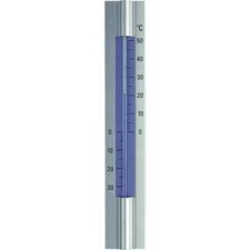 TFA Innen-Außen-Thermometer aus wetterfesten eloxiertem Aluminium -30cm- 12.2045