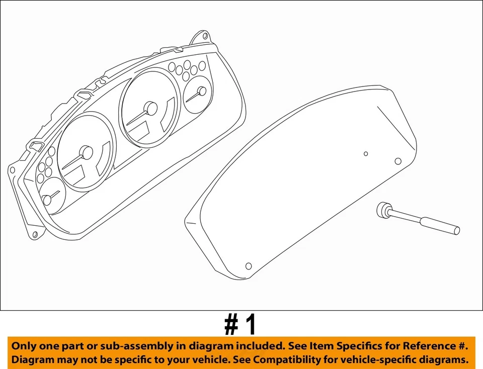 Nissan Xterra 2006 velocímetro fabricante de equipos originales 4,0 L tracción trasera automática 24810-EA23D Foto 4 de 4