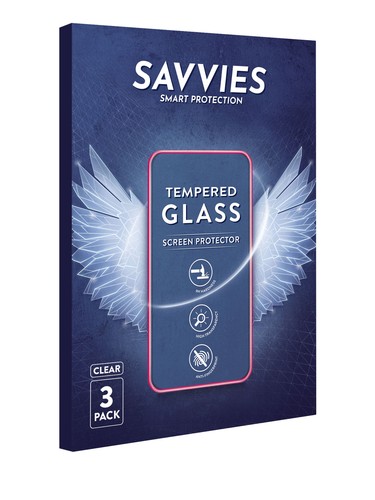 Per Circolare Displays (ø: 35 mm) Pellicola Vetro Temperato 3x Protezione - Zdjęcie 4 z 8