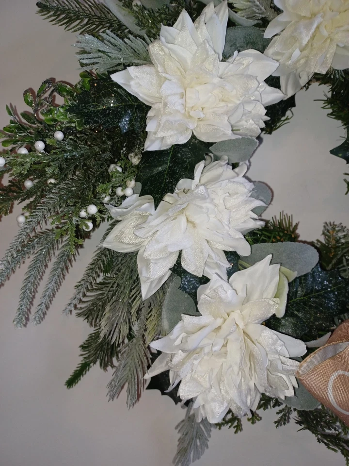 Guirnalda de transición estacional Winter's Whisper to Spring's Promise - 18" Foto 3 de 4