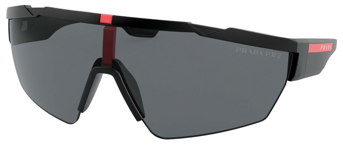 PRADA LINEA ROSSA SPS 03X Black Rubber/Grey Polarized (DG0 PRADA LINEA ROSSA SPS 03X Black Rubber/Grey Polarized (DG0