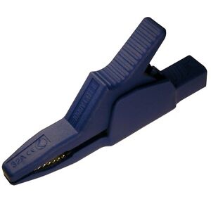 Abgreifklemme AK2 B 2540 Krokoklemme Hirschmann Krokodilklemme blau 107884