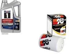 Mobil1 0W20 Full Syn. H/M Engine Oil - 5 Quarts w/K&N HP-3001 Engine Oil Filter