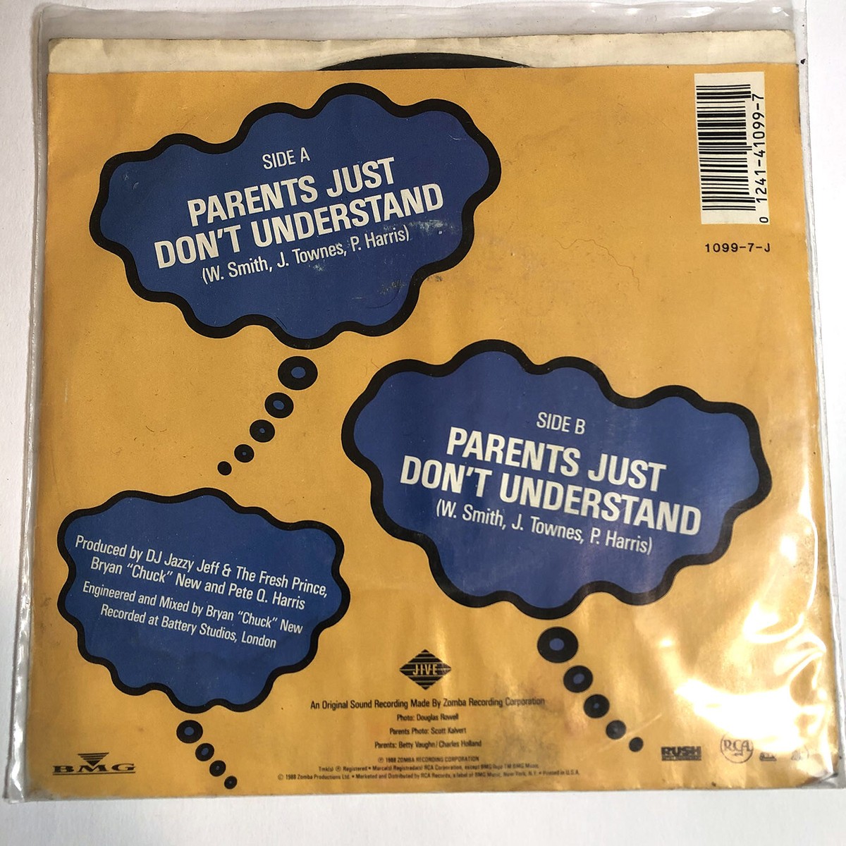 Omar / jazzy jeff 2枚 DJ Jazzy Jeff, Fresh Prince WILL SMITH 1988 Vinyl Parents