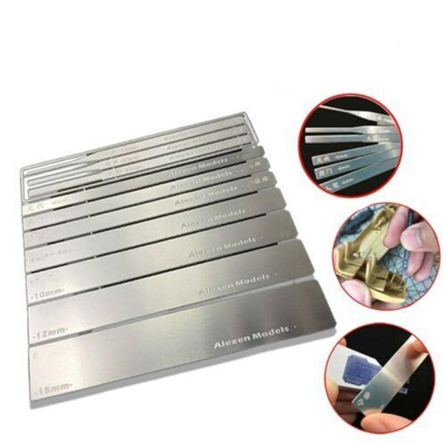 DIY Stainless Steel Model Grinding Stick File Hobby Craft Tools 10 in 1 0.5mm - Picture 3 of 7
