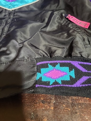 Vintage Arctic Cat Youth Jacket Green Purple Sz 14 Snowmobile Arcticwear - Picture 3 of 12