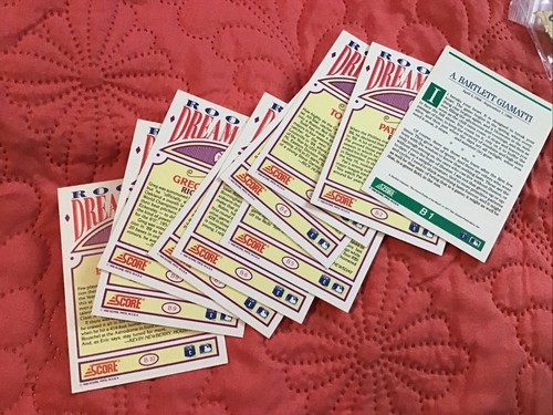 1990 Score 10 Card Dream Team Insert Set - Includes Bart Giamatti Tribute! - Picture 2 of 2