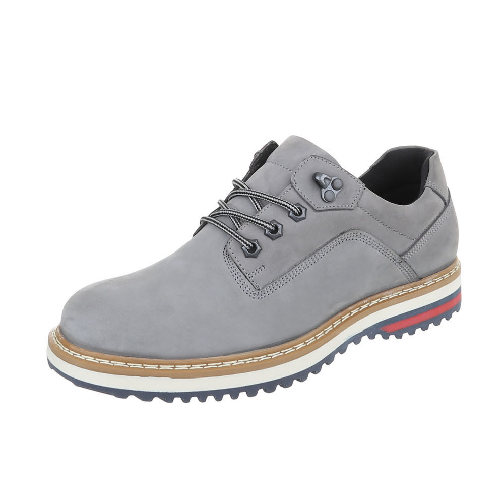 LEDER SCHNÜRER HALBSCHUHE HERRENSCHUHE DESIGNER NEU Gr 46 Grau 6203 LEDER SCHNÜRER HALBSCHUHE HERRENSCHUHE DESIGNER NEU Gr 46 Grau 6203
