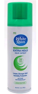 White Rain 24-hr Extra Hold Unscented Hairspray - 7 oz - Advanced Formula