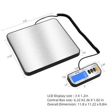 Acteck A-LX460 460lb x 0.1lb Digital Heavy Duty Shipping and Postal Scale
