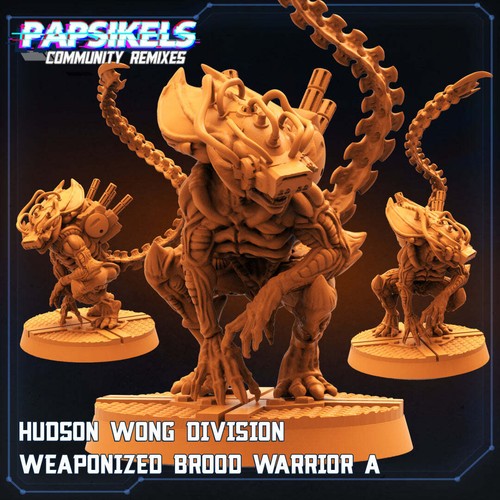 Hudson Wong Division Xenos and Handler | Aliens Vs Humans II | Papsikels | Sci-F - Picture 3 of 4