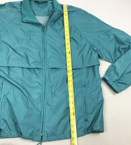Vintage Woolrich Windbreaker Jacket Size L Large Sea Green Blue Teal Gorp Core - Picture 5 of 7