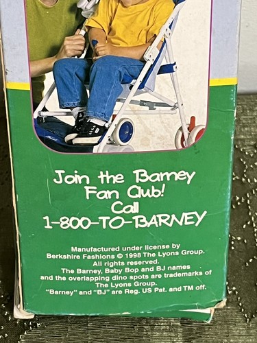 Vintage 1998 Barney Stroller Umbrella Flex Shaft Colorful NOS - Picture 3 of 4