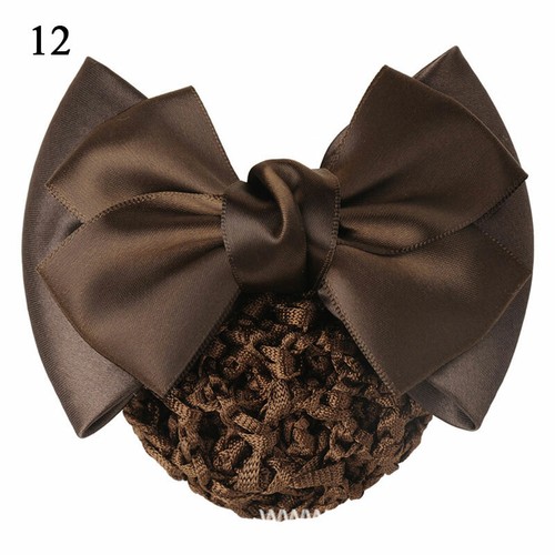 Satin Schleife Haarspange Damen Haar Netz Braten Clips Abdeckung Schal Zubehör K - Bild 23 von 52