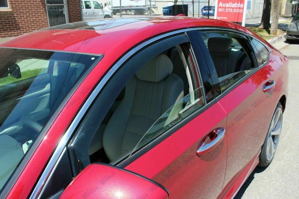 Ajuste BMW F30 Serie 3 12-18 en canal ventana visera ventilación lluvia protectores solares deflector Foto 3 de 4
