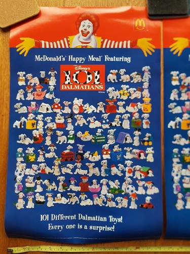 101 Dalmatians 3 x VERY RARE 1996 McDonald's posters - Picture 3 of 7